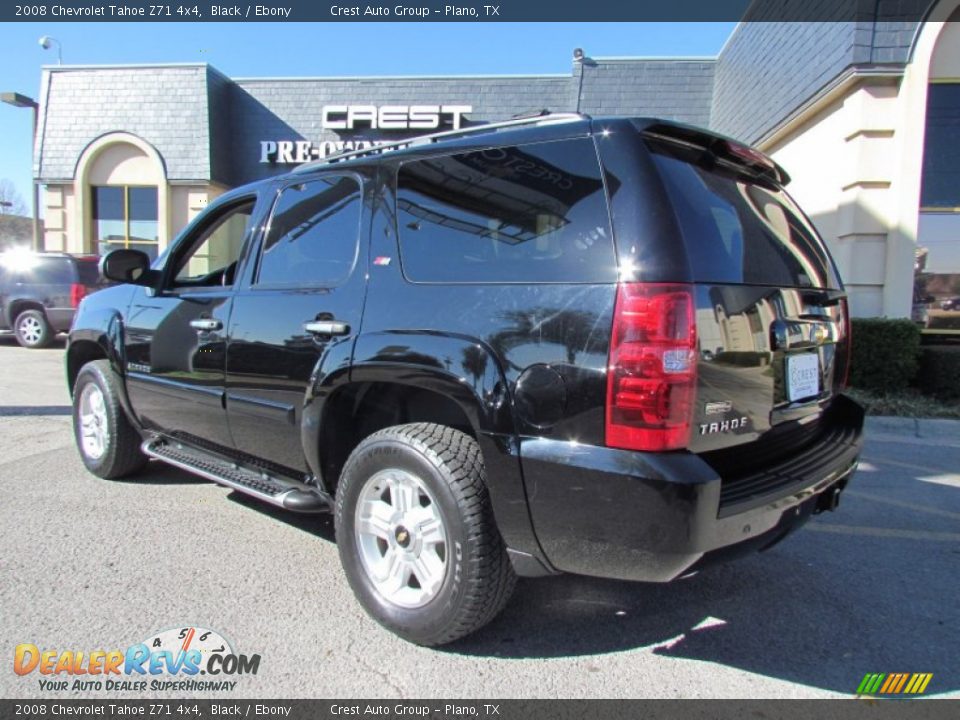 2008 Chevrolet Tahoe Z71 4x4 Black / Ebony Photo #2