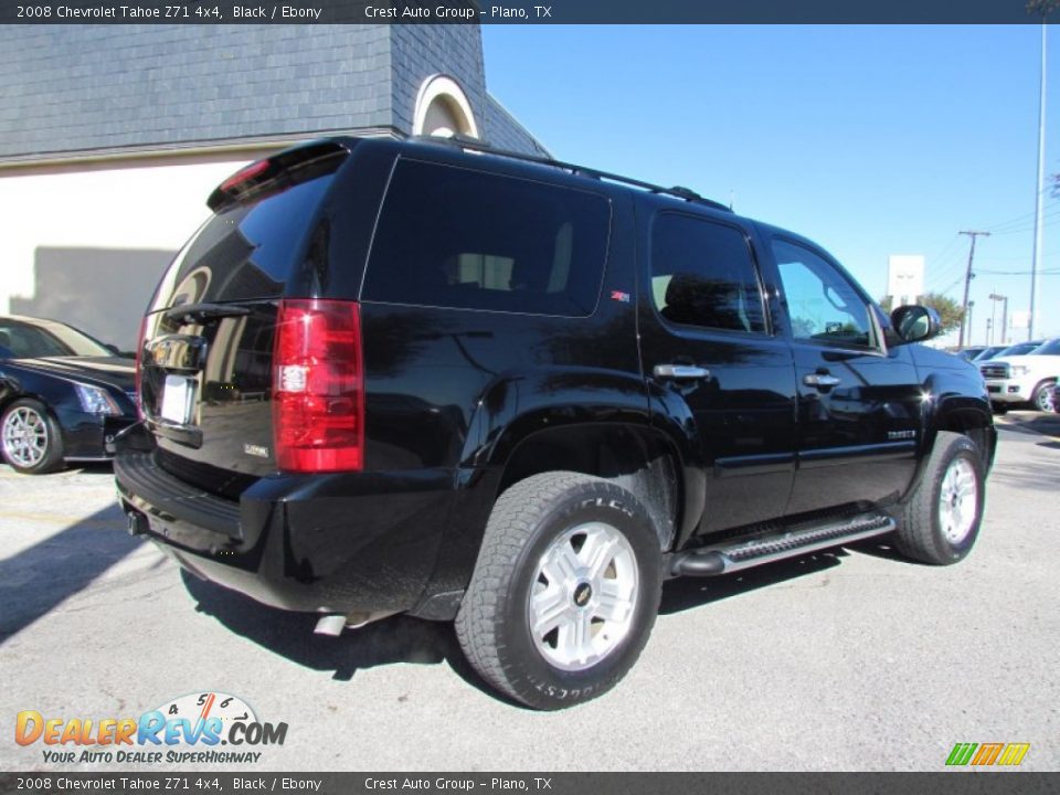 2008 Chevrolet Tahoe Z71 4x4 Black / Ebony Photo #3