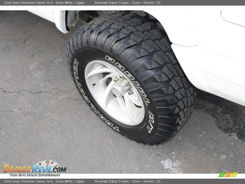 1999 Jeep Cherokee Classic 4x4 Stone White / Agate Photo #18