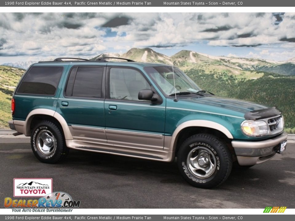 1998 Ford Explorer Eddie Bauer 4x4 Pacific Green Metallic / Medium Prairie Tan Photo #1