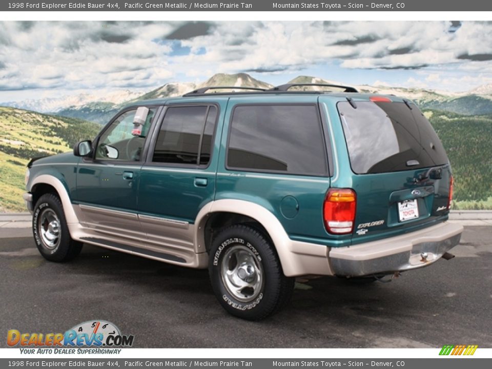 1998 Ford Explorer Eddie Bauer 4x4 Pacific Green Metallic / Medium Prairie Tan Photo #2