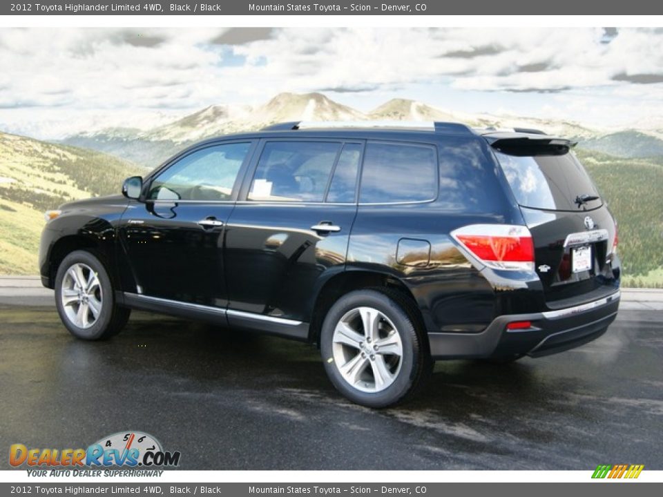 2012 toyota highlander limited black #5