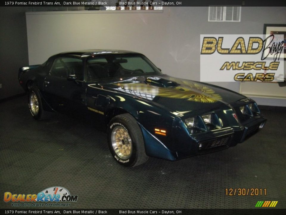 1979 Pontiac Firebird Trans Am Dark Blue Metallic / Black Photo #12