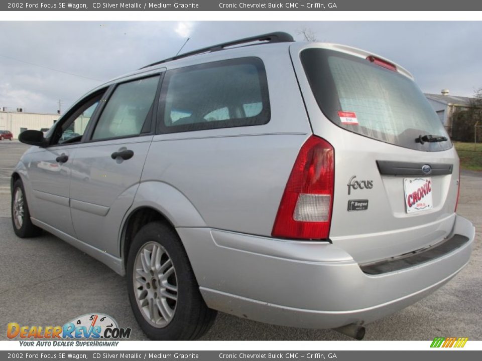 2002 Ford Focus SE Wagon CD Silver Metallic / Medium Graphite Photo #5