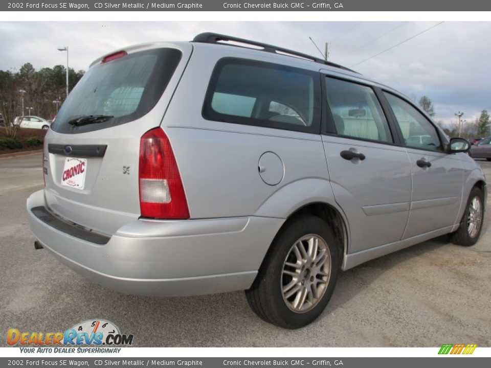 2002 Ford Focus SE Wagon CD Silver Metallic / Medium Graphite Photo #7