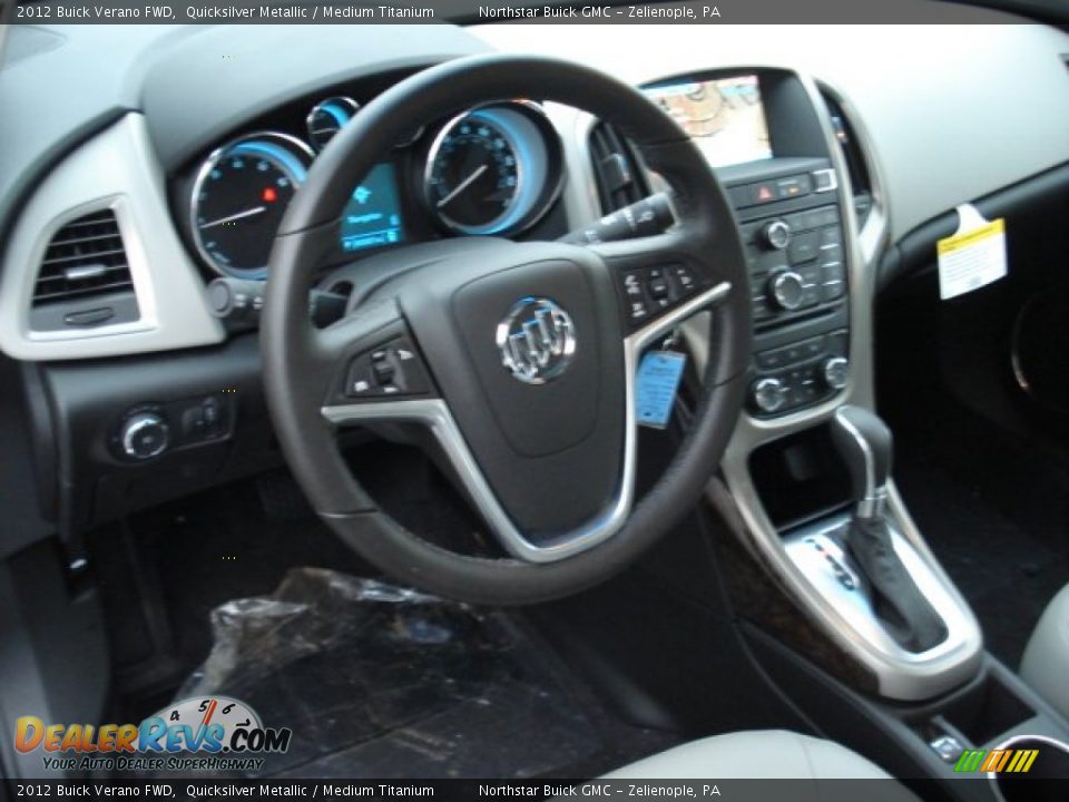 2012 Buick Verano FWD Quicksilver Metallic / Medium Titanium Photo #10
