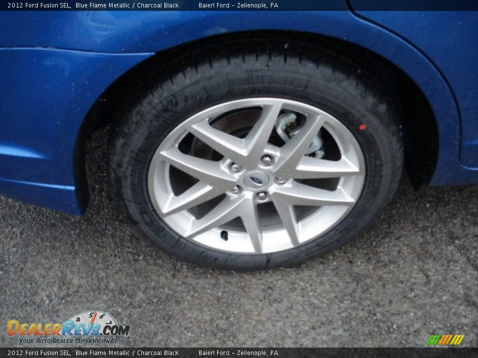 2012 Ford Fusion SEL Blue Flame Metallic / Charcoal Black Photo #9