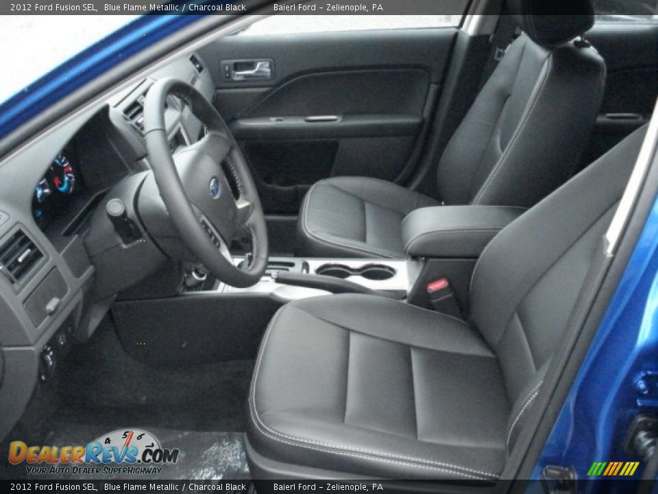 2012 Ford Fusion SEL Blue Flame Metallic / Charcoal Black Photo #11