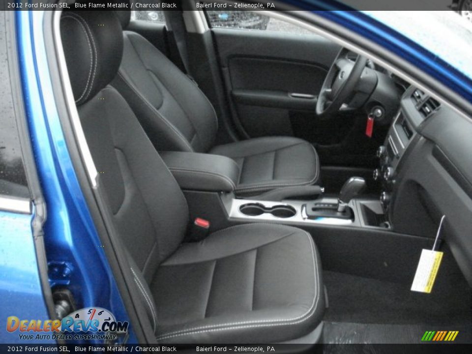 2012 Ford Fusion SEL Blue Flame Metallic / Charcoal Black Photo #15