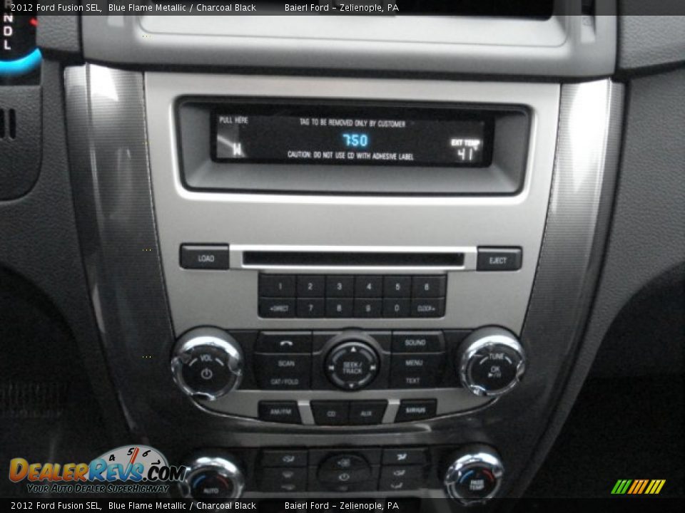 2012 Ford Fusion SEL Blue Flame Metallic / Charcoal Black Photo #17