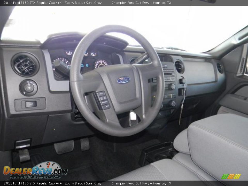 Dashboard of 2011 Ford F150 STX Regular Cab 4x4 Photo #11