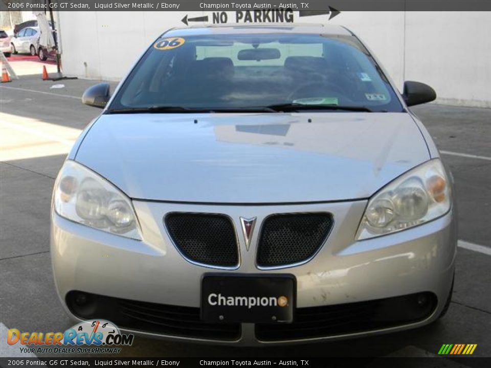 2006 Pontiac G6 GT Sedan Liquid Silver Metallic / Ebony Photo #2