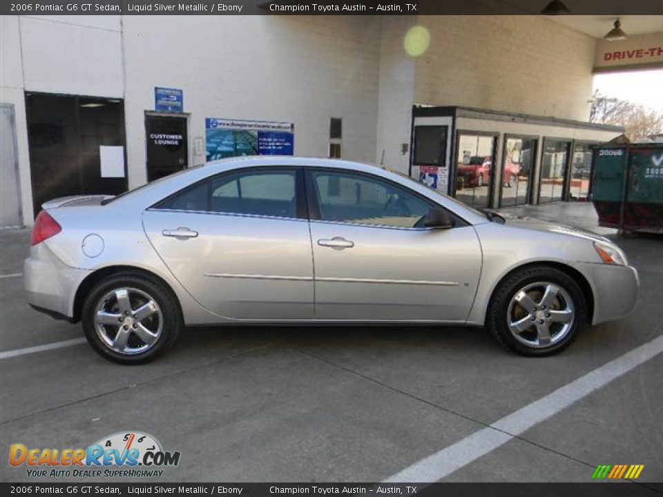 2006 Pontiac G6 GT Sedan Liquid Silver Metallic / Ebony Photo #4