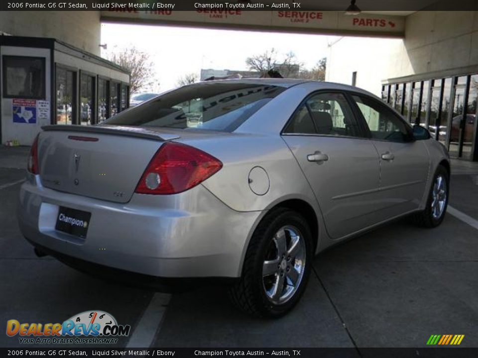 2006 Pontiac G6 GT Sedan Liquid Silver Metallic / Ebony Photo #5