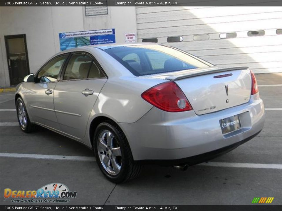2006 Pontiac G6 GT Sedan Liquid Silver Metallic / Ebony Photo #7