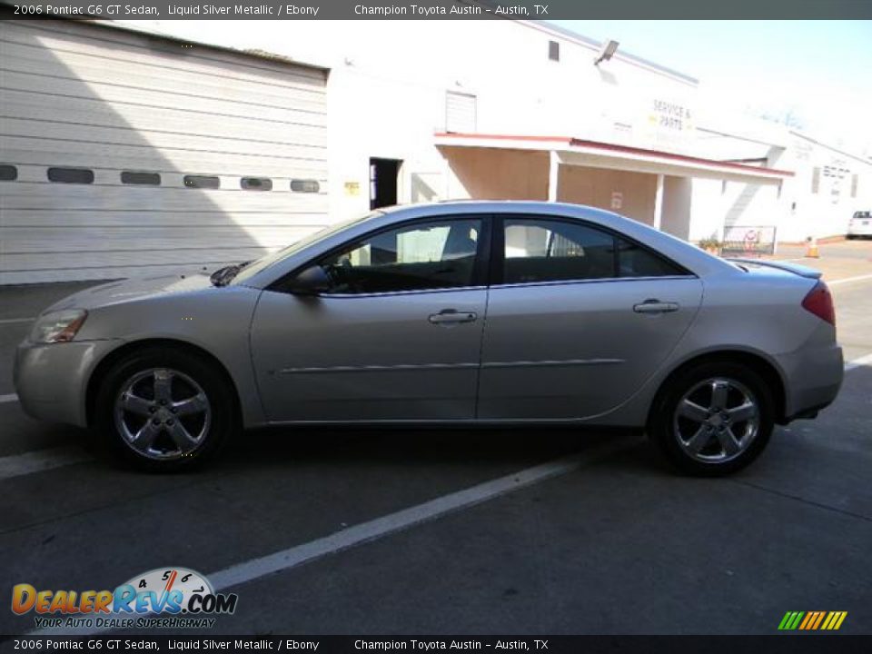 2006 Pontiac G6 GT Sedan Liquid Silver Metallic / Ebony Photo #8