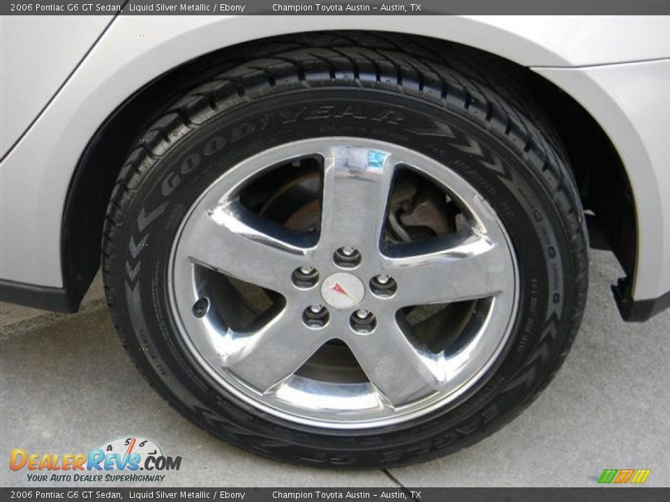2006 Pontiac G6 GT Sedan Liquid Silver Metallic / Ebony Photo #9