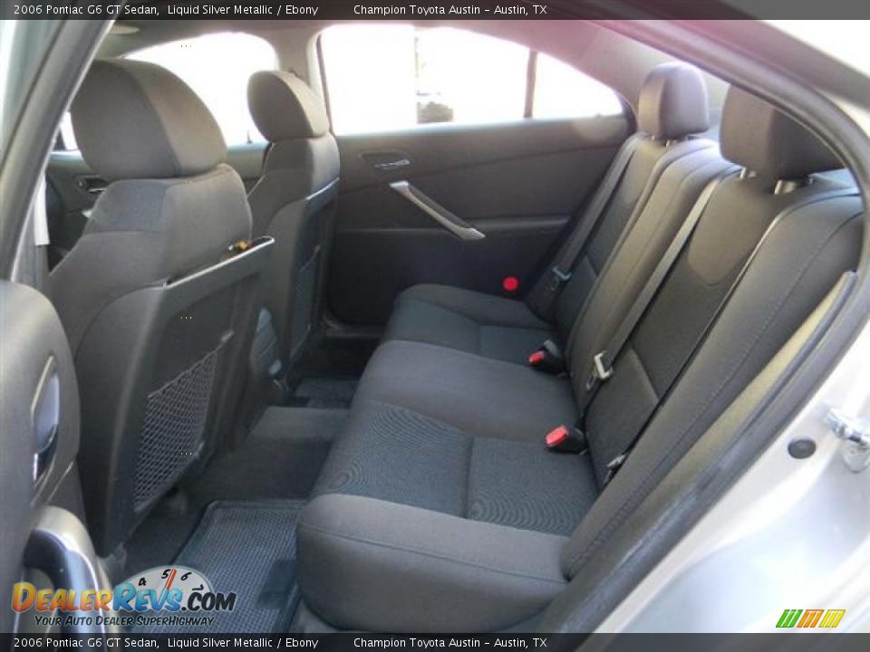 2006 Pontiac G6 GT Sedan Liquid Silver Metallic / Ebony Photo #10