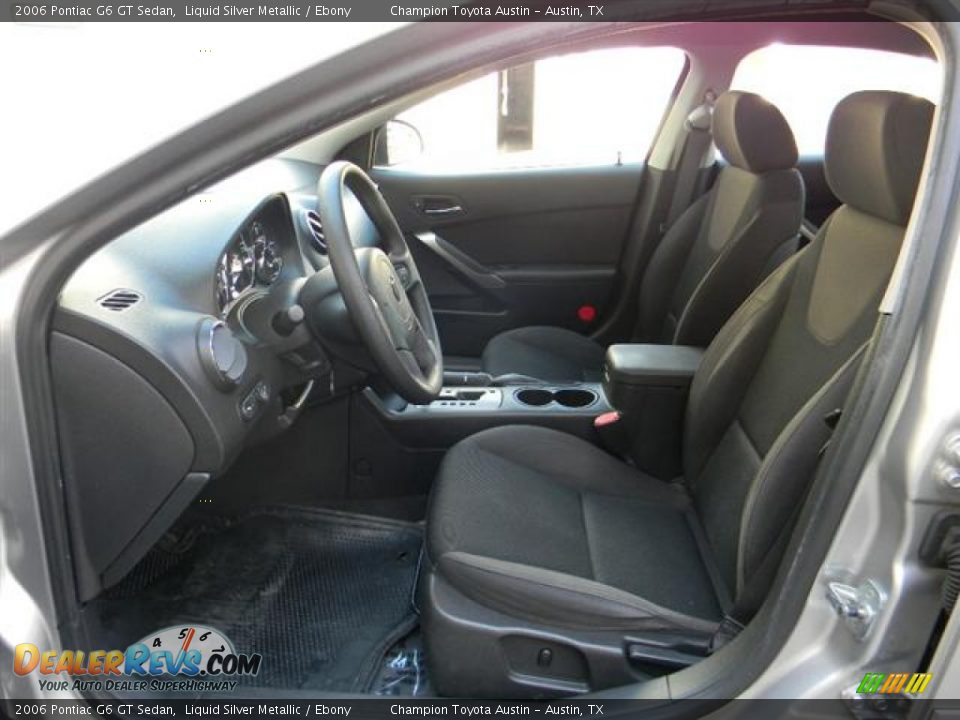 2006 Pontiac G6 GT Sedan Liquid Silver Metallic / Ebony Photo #11