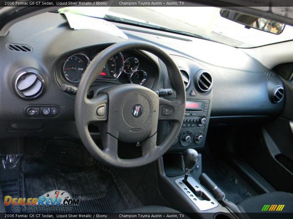 2006 Pontiac G6 GT Sedan Liquid Silver Metallic / Ebony Photo #12