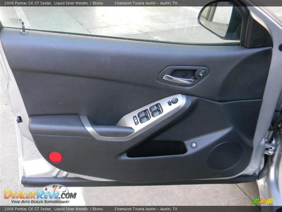 2006 Pontiac G6 GT Sedan Liquid Silver Metallic / Ebony Photo #13