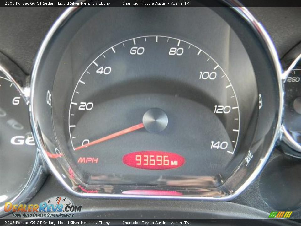 2006 Pontiac G6 GT Sedan Liquid Silver Metallic / Ebony Photo #17