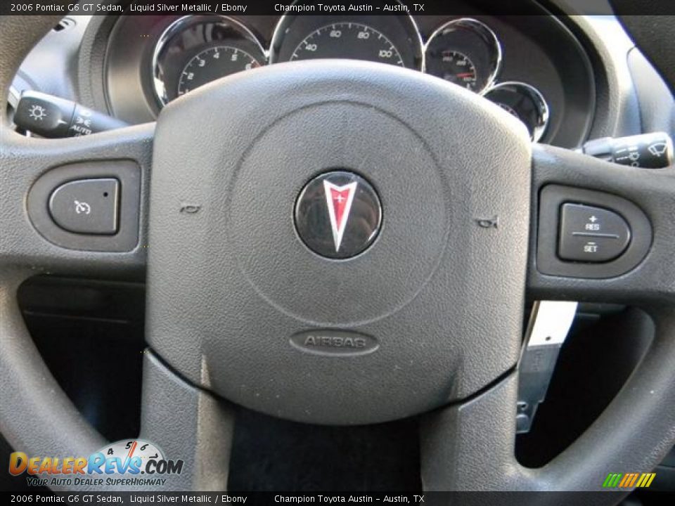 2006 Pontiac G6 GT Sedan Liquid Silver Metallic / Ebony Photo #18