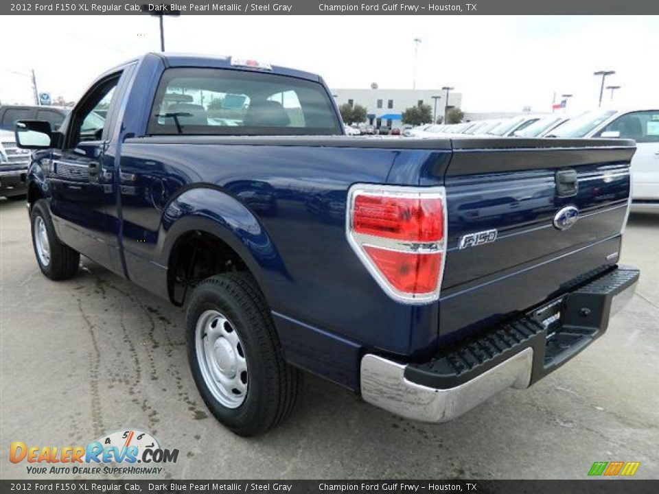 2012 Ford F150 XL Regular Cab Dark Blue Pearl Metallic / Steel Gray Photo #7