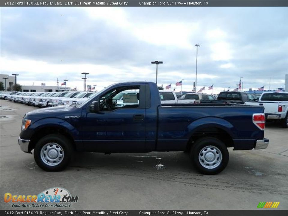 2012 Ford F150 XL Regular Cab Dark Blue Pearl Metallic / Steel Gray Photo #8