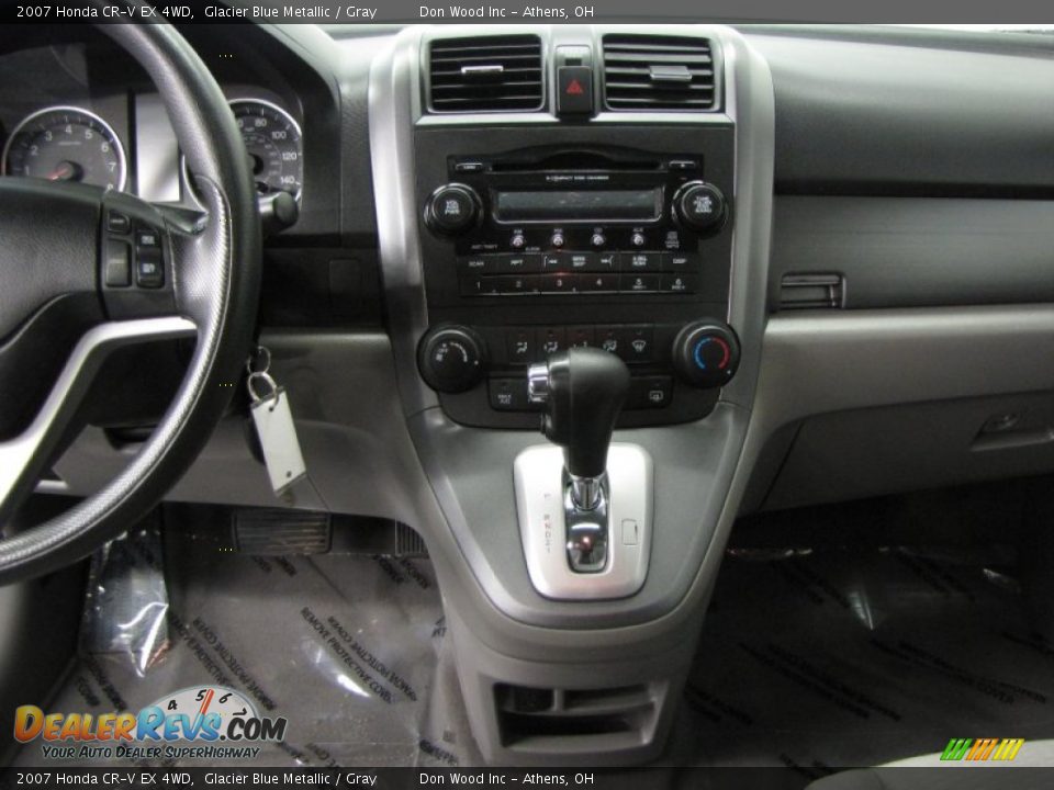 2007 Honda CR-V EX 4WD Glacier Blue Metallic / Gray Photo #10