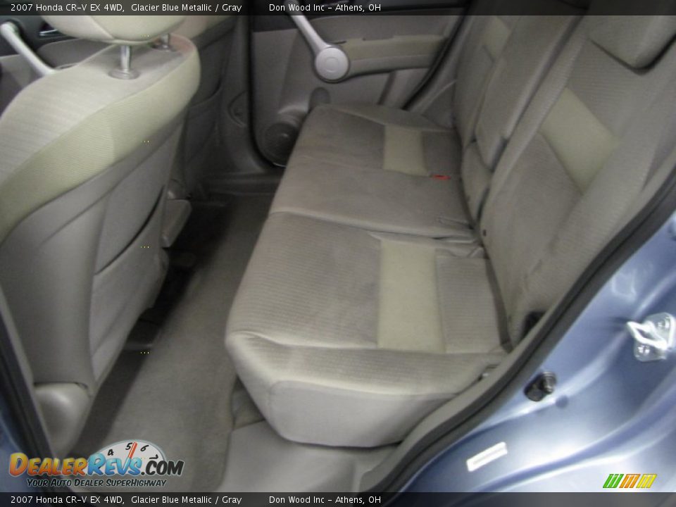 2007 Honda CR-V EX 4WD Glacier Blue Metallic / Gray Photo #13