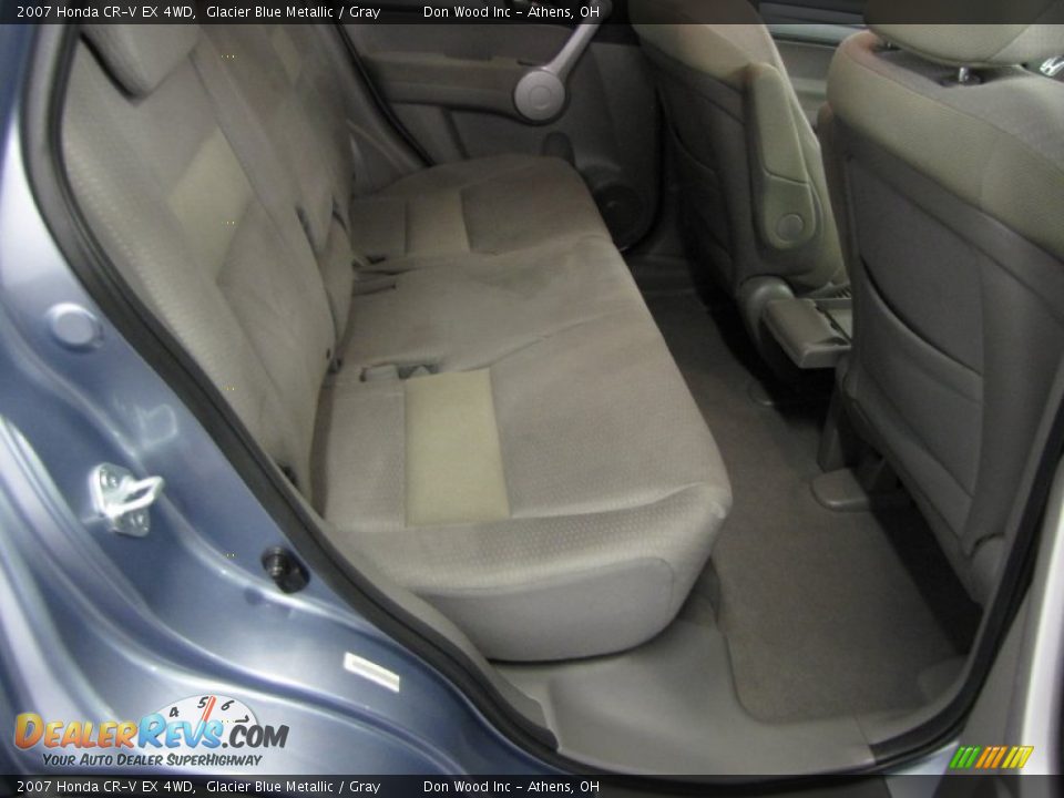 2007 Honda CR-V EX 4WD Glacier Blue Metallic / Gray Photo #14