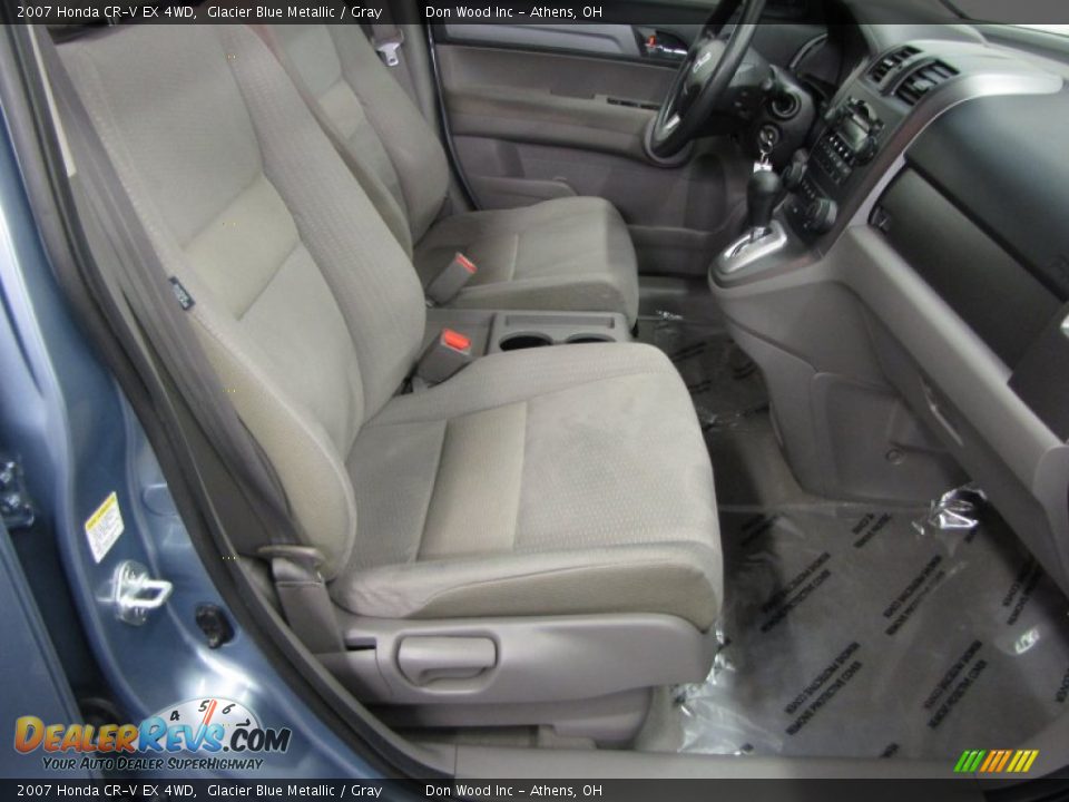 2007 Honda CR-V EX 4WD Glacier Blue Metallic / Gray Photo #15