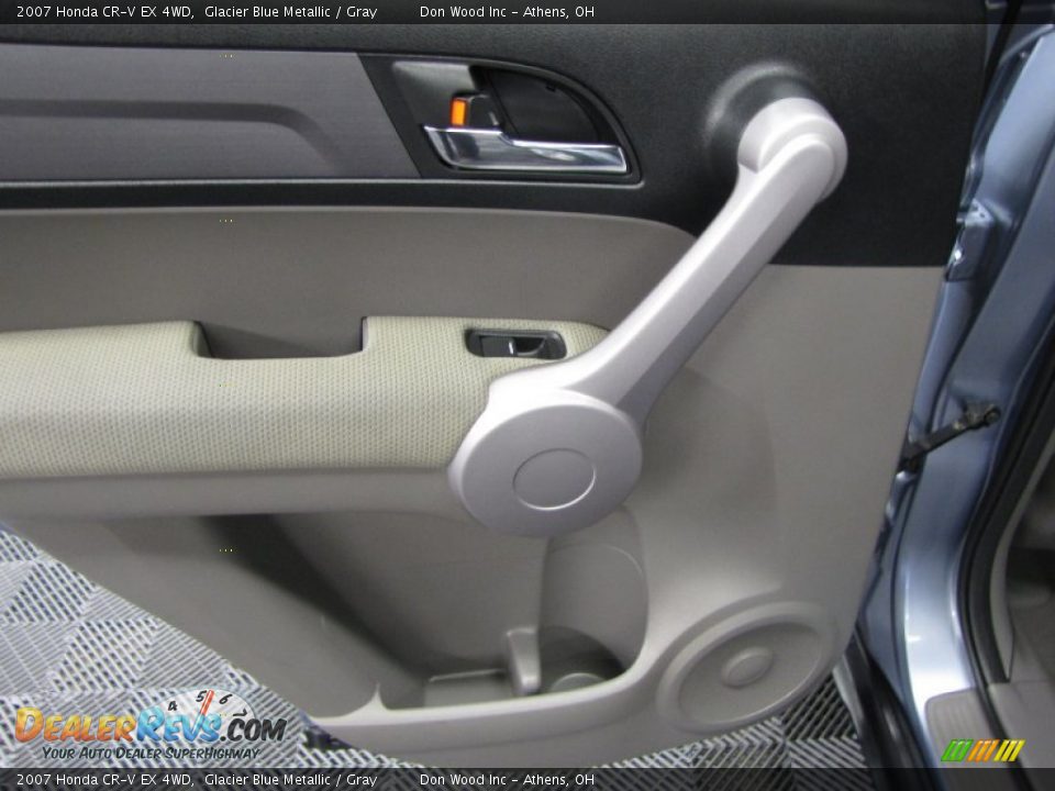 2007 Honda CR-V EX 4WD Glacier Blue Metallic / Gray Photo #17