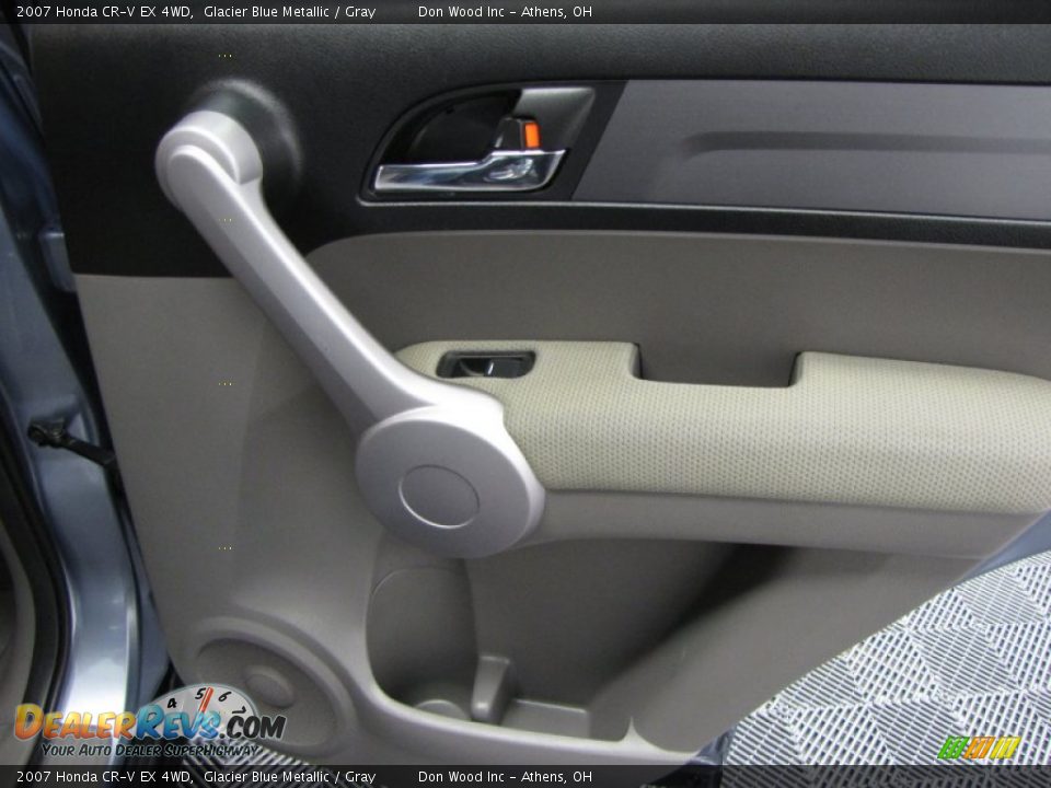 2007 Honda CR-V EX 4WD Glacier Blue Metallic / Gray Photo #18
