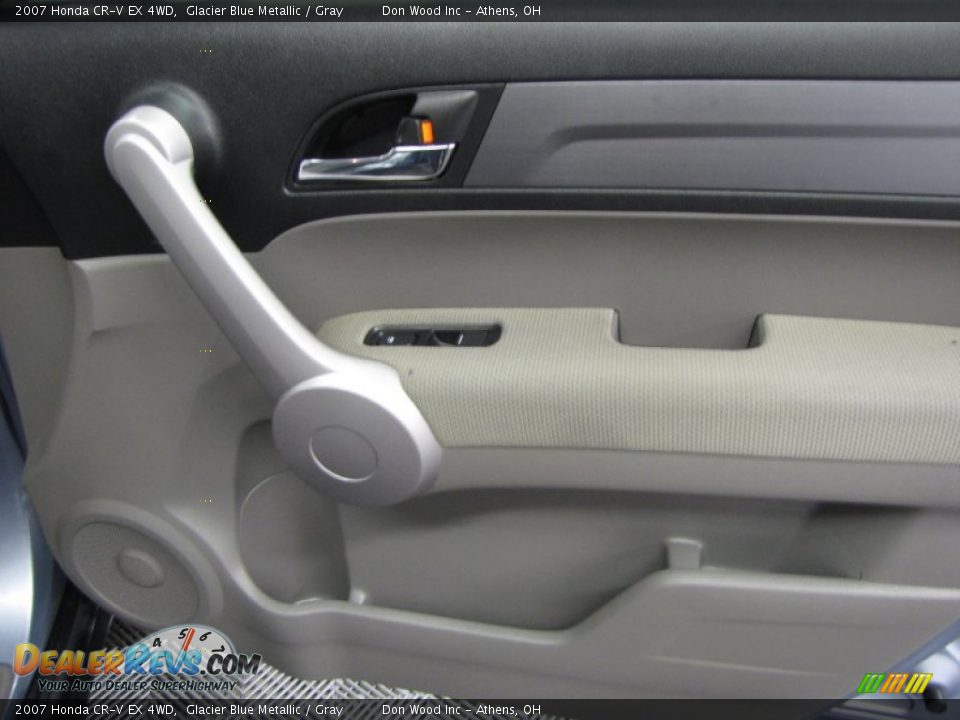 2007 Honda CR-V EX 4WD Glacier Blue Metallic / Gray Photo #19