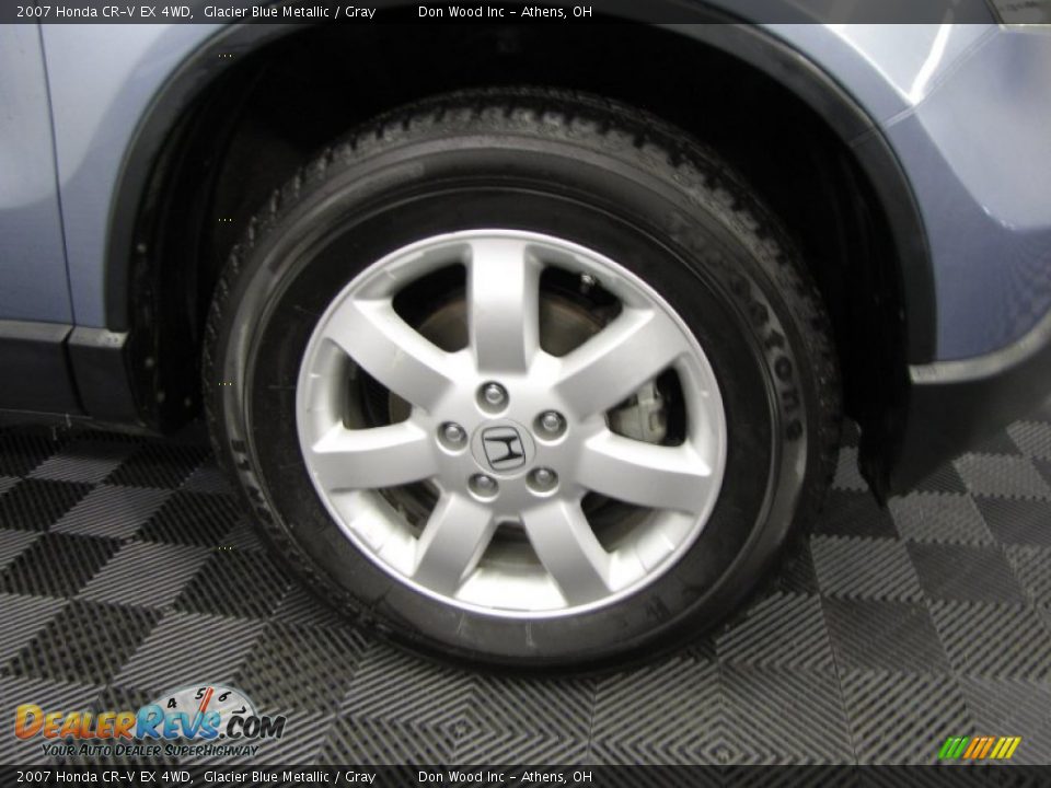 2007 Honda CR-V EX 4WD Glacier Blue Metallic / Gray Photo #22