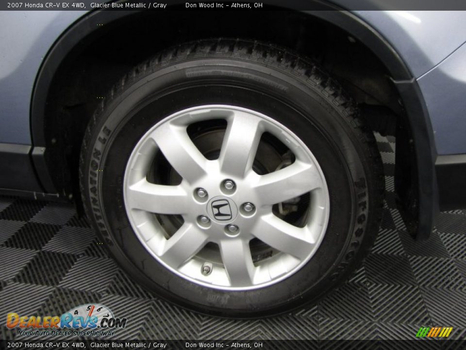 2007 Honda CR-V EX 4WD Glacier Blue Metallic / Gray Photo #24