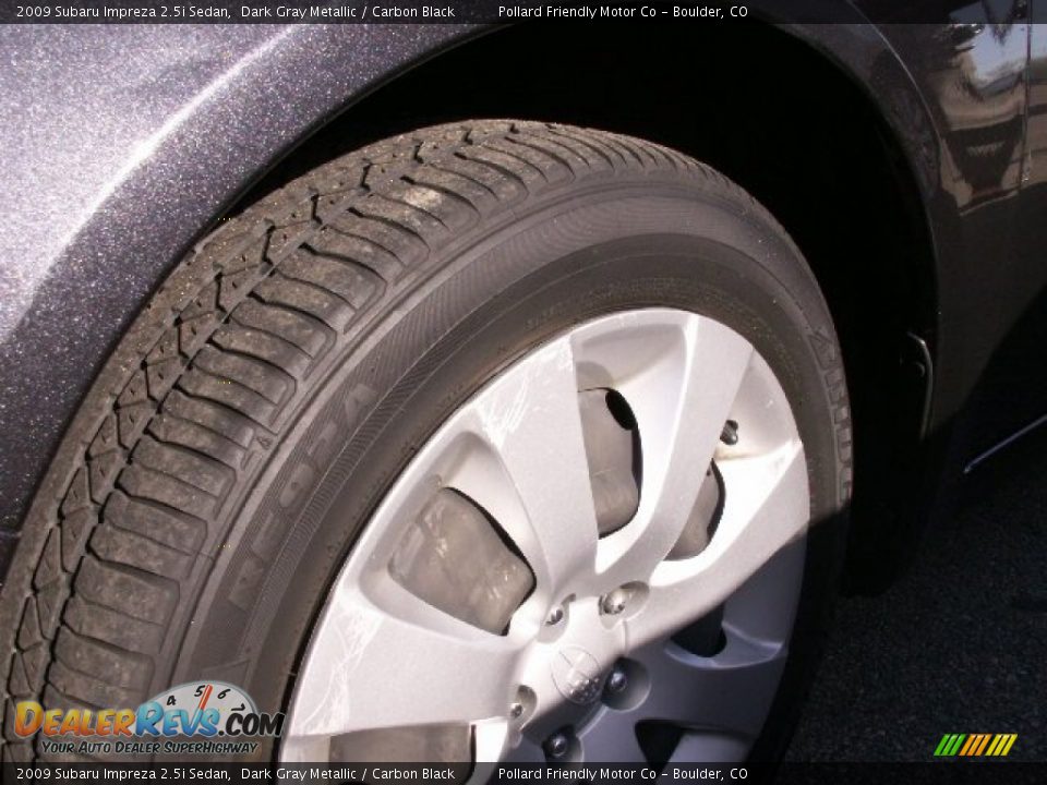 2009 Subaru Impreza 2.5i Sedan Dark Gray Metallic / Carbon Black Photo #6