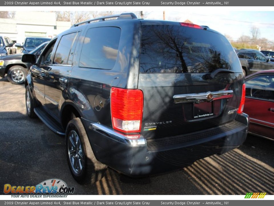 2009 Chrysler Aspen Limited 4x4 Steel Blue Metallic / Dark Slate Gray/Light Slate Gray Photo #2