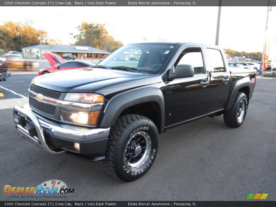 2006 Chevrolet Colorado Z71 Crew Cab Black / Very Dark Pewter Photo #1