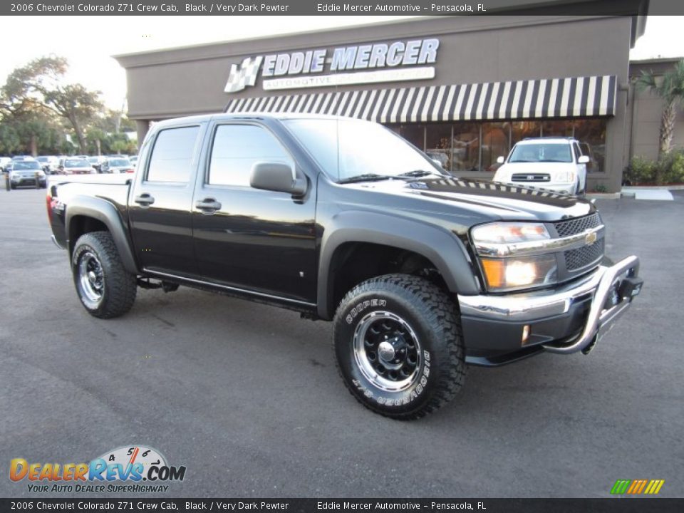 2006 Chevrolet Colorado Z71 Crew Cab Black / Very Dark Pewter Photo #3