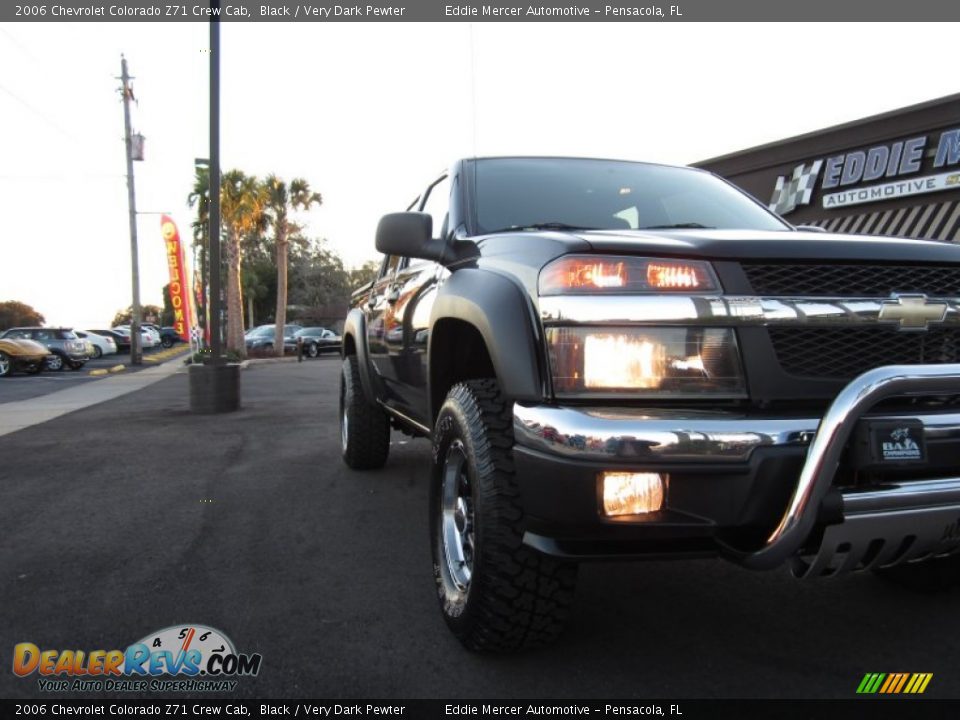 2006 Chevrolet Colorado Z71 Crew Cab Black / Very Dark Pewter Photo #9
