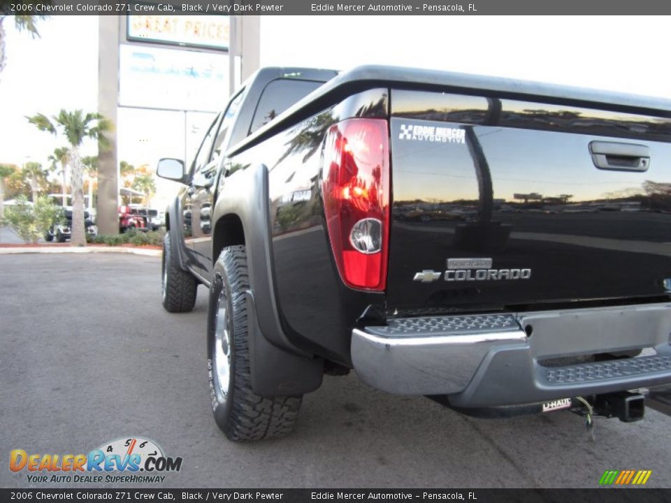 2006 Chevrolet Colorado Z71 Crew Cab Black / Very Dark Pewter Photo #12