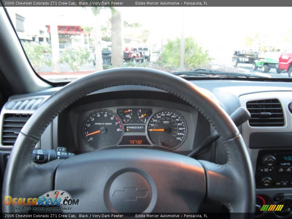 2006 Chevrolet Colorado Z71 Crew Cab Black / Very Dark Pewter Photo #14