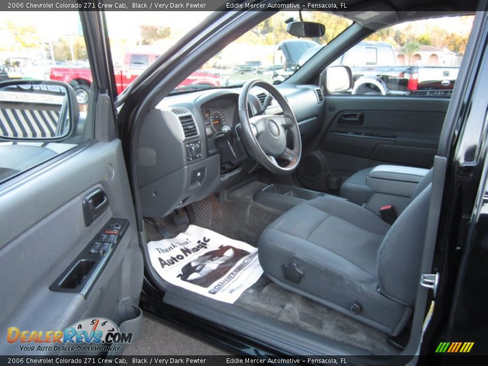 2006 Chevrolet Colorado Z71 Crew Cab Black / Very Dark Pewter Photo #17
