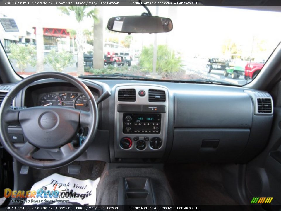 2006 Chevrolet Colorado Z71 Crew Cab Black / Very Dark Pewter Photo #19