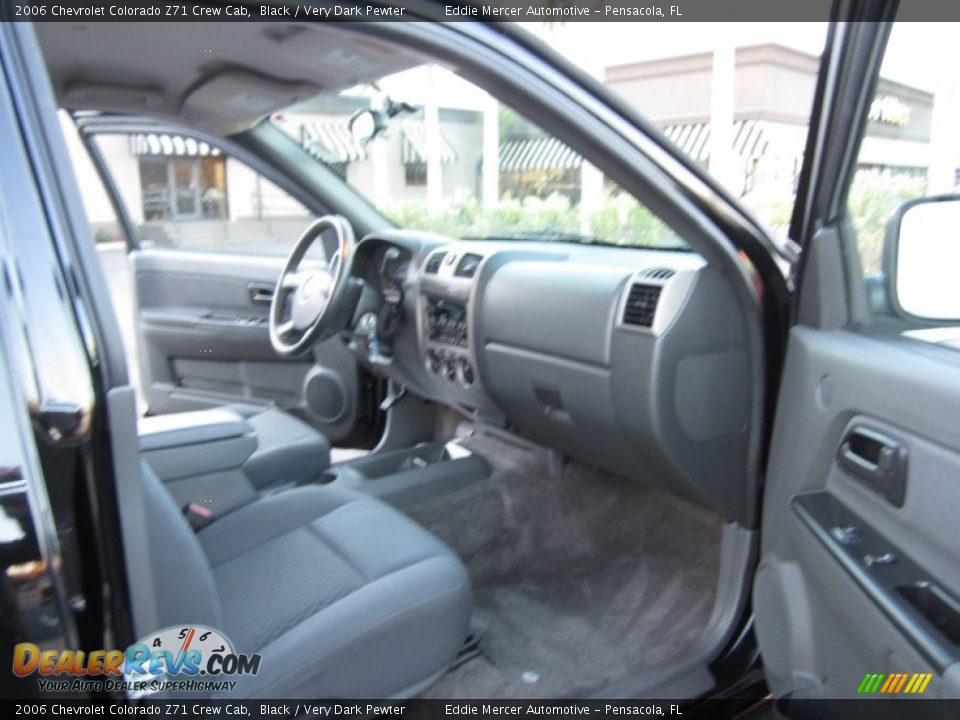 2006 Chevrolet Colorado Z71 Crew Cab Black / Very Dark Pewter Photo #21