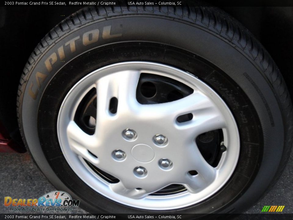 2003 Pontiac Grand Prix SE Sedan Redfire Metallic / Graphite Photo #8