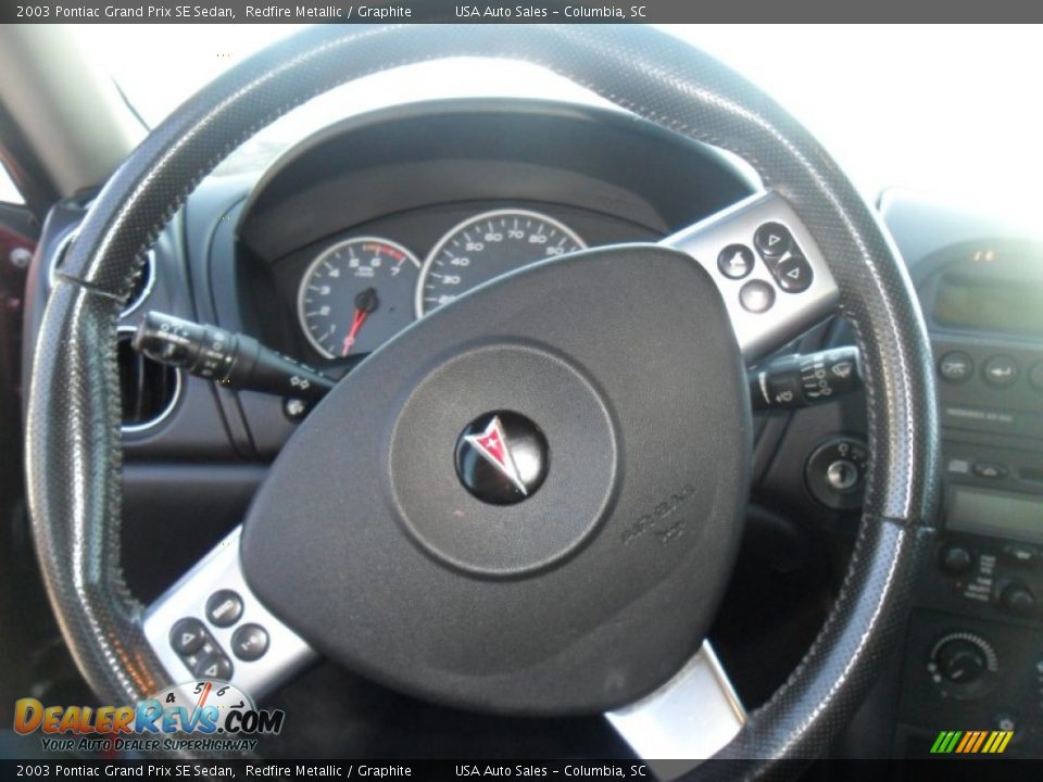 2003 Pontiac Grand Prix SE Sedan Redfire Metallic / Graphite Photo #13